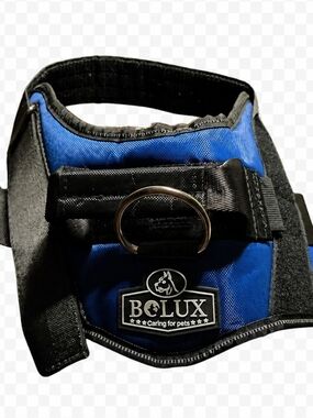 BCLUX Blue Dog Harness with Metal D-Ring